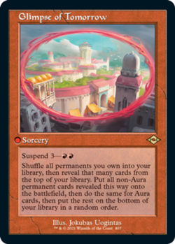 1x Glimpse of Tomorrow -- Retro Frame - Foil NM-Mint, English Modern Horizons 2 - Image 1