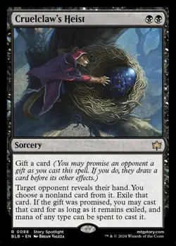 CRUELCLAW'S HEIST Rare Bloomburrow NM MTG - Image 1