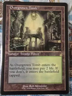 Overgrown Tomb (Retro Frame) Ravnica Remastered, Regular, #407, MTG, NM++,BONUS! - Image 1