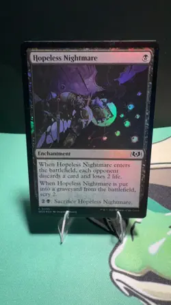 Hopeless Nightmare 95 Common Wilds of Eldraine Magic: The Gathering Foil HP - Image 1