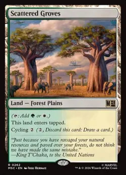 1x Scattered Groves NM Eng MTG - Marvel Super Heroes Commander - Image 1