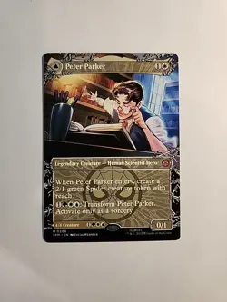 Peter Parker (0208) (Borderless) - 208 - NM - Marvel's Spider-Man - MTG - Image 1
