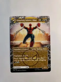 Peter Parker (0208) (Borderless) - 208 - NM - Marvel's Spider-Man - MTG - Image 2