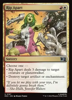 1x Rip Apart NM Eng MTG - Marvel Super Heroes Commander - Image 1