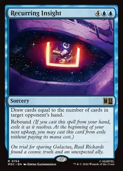 1x Recurring Insight NM Eng MTG - Marvel Super Heroes Commander - Image 1