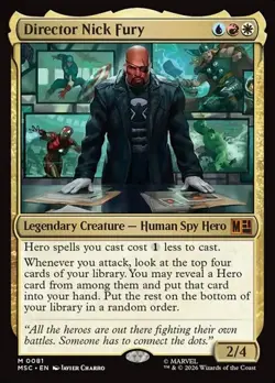 1x Director Nick Fury NM Eng MTG - Marvel Super Heroes Commander - Image 1