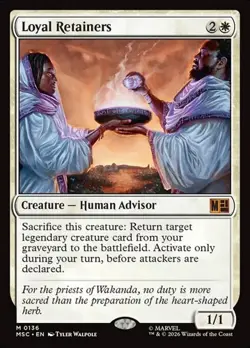 1x Loyal Retainers NM Eng MTG - Marvel Super Heroes Commander - Image 1
