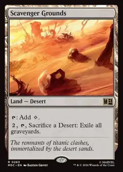 1x Scavenger Grounds NM Eng MTG - Marvel Super Heroes Commander - Image 1