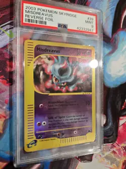 PSA 9 MINT Pokemon Misdreavus Skyridge Reverse Holo Card 2003 #39 - Image 4