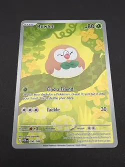 Rowlet 090/088 Holo Illustration Rare Perfect Order Pokemon Near Mint - Image 1