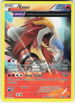Pokemon Entei 15/98 Holo Rare Ancient Origins Pokemon Near Mint - Image 1
