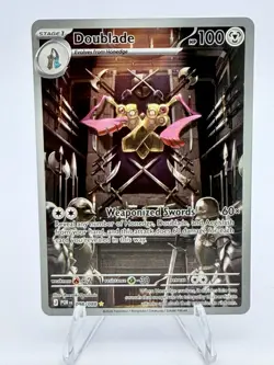 2024 Pokemon Stellar Crown Doublade 098/088 Illustration Rare IR Holo NM - Image 1