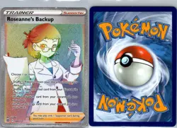 Roseanne's Backup 180/172 Brilliant Stars Pokemon TCG Holo Rainbow Rare NM - Image 3
