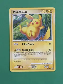 2008 Pokemon Pikachu LV.20 Regular 70/100 Stormfront EX - Image 1