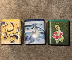 2022 Pokemon Stacking Tins Water Lightning Grass Factory Sealed SHIPS ASAP✈✈ - Image 1