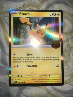 Pikachu Holo Trick Or Trade 2023 Stamped Bag Exclusive Pokemon TCG Card NM - Image 1