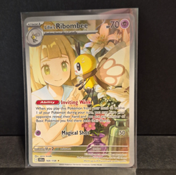 Pokemon TCG Lillie's Ribombee 164/159 Sv09 Illustration Rare Holo ENG 70HP - Image 1