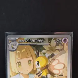 Pokemon TCG Lillie's Ribombee 164/159 Sv09 Illustration Rare Holo ENG 70HP - Image 2