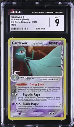 Pokemon TCG Gardevoir Delta Species 6/113 Holo EX Delta Species CGC 9 MINT - Image 1