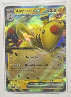 Ampharos ex 016 Black Star Promo 2023 Holo Rare Pokemon Card TCG - Image 1