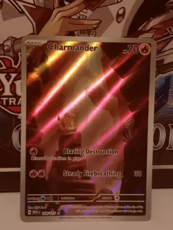 Pokemon Charmander 168/165 Illustration Rare Scarlet & Violet 151 - Image 1