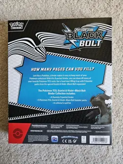 Pokemon Scarlet And Violet Black Bolt Binder Collection, Factory Sealed - Image 2