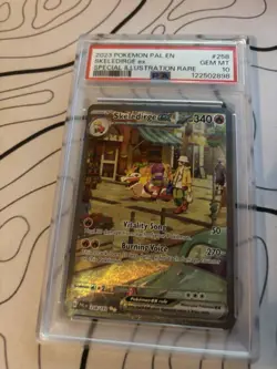 PSA 10 2023 Pokemon TCG Paldea Evolved Skeledirge ex #258 SIR Full Art - Image 1