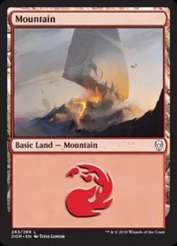 Mountain (263) - Near Mint MTG Dominaria - Image 1