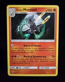 Pokemon TCG - ALOLAN MAROWAK - 12/111 - HOLO RARE - CRIMSON INVASION (2017) - LP - Image 1