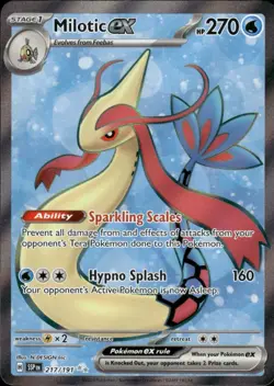 Milotic ex 217/191 Ultra Rare Surging Sparks Pokemon Near Mint - Image 1