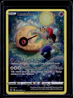 Lunatone GG11/GG70 Holo Crown Zenith Galarian Gallery Pokemon NM - Image 1