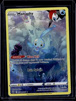 Manaphy GG06/GG70 Holo Crown Zenith Galarian Gallery Pokemon NM - Image 1