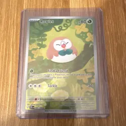 Pokemon TCG Rowlet 090/088 Illustration Rare Holo Eng 80 HP - Image 1