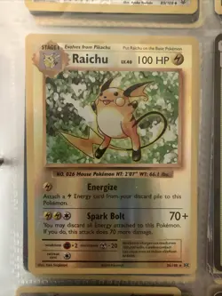 Pokemon TCG Raichu Evolutions 36/108 Reverse Holo Holo Rare - Image 1