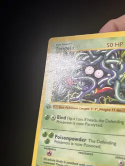 Tangela 066/102 Base Set (Shadowless) Regular 1st Edition Pokemon TCG - HP - Image 2