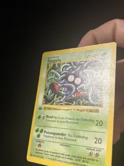 Tangela 066/102 Base Set (Shadowless) Regular 1st Edition Pokemon TCG - HP - Image 3