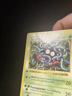 Tangela 066/102 Base Set (Shadowless) Regular 1st Edition Pokemon TCG - HP - Image 4