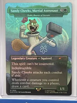 MTG Sandy Cheeks, Martial Astronaut (1930) *Rainbow Foil* Secret Lair: SpongeBob - Image 2