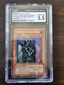 Yu-Gi-Oh Gearfried the Iron Knight BPT-012 Secret Rare CGC 5.5 - Image 1