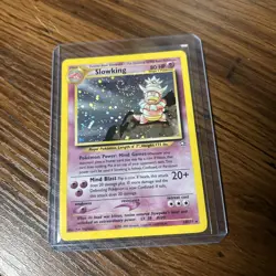 Slowking 14/111 Neo Genesis Holo Rare Unlimited WoTC Pokemon 2000 LP swirl - Image 1