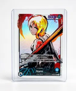Bandai One Piece CCG Nami Leader OP03-040 Pillars of Strength Alt Art Foil - Image 1