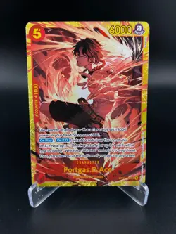 Portgas.D.Ace (118) OP16-118 Secret Rare The Time of Battle One Piece Foil NM - Image 1