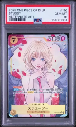 One Piece SR Promo Carrying on His Will OP13-110 PSA 10 Gem Mint Japanese #6823 - Image 1
