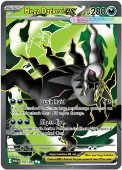 Pokemon TCG Mega Darkrai EX 101/084 Full Art Pitch Black NM - Image 1