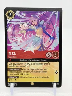 Elsa Ice Artisan - Disney Lorcana/Winterspell - 123/204 - Legendary - Non Foil - Image 1