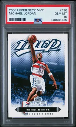 2003 Upper Deck MVP #190 Michael Jordan PSA 10 - Image 1