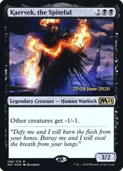 Kaervek, the Spiteful -Foil Light Play MTG Promos: Prerelease Cards - Image 1