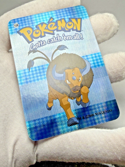 Tauros #128 - Vintage Vending Machine Prism Sticker 2000 - Pokemon Card NM/Mint - Image 3