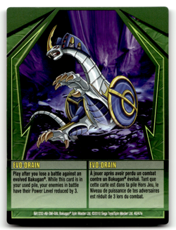 Bakugan Card - Evo-Drain (Fangoid) - Ability - Gundalian Invaders - Image 1