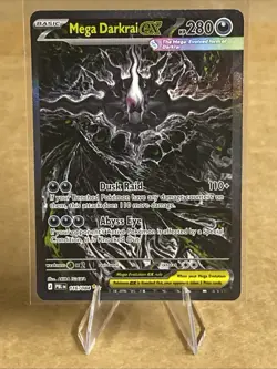 Mega Darkrai ex 116/084 Pitch Black Special Illustration Rare Pokemon Card NM - Image 1